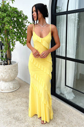 Pippa Maxi Dress - Baby Yellow